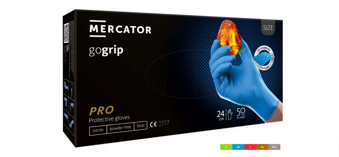 Manusi de Protectie Nepudrate MERCATOR® gogrip 50 bucati / cutie - Akitex Costume Medicale