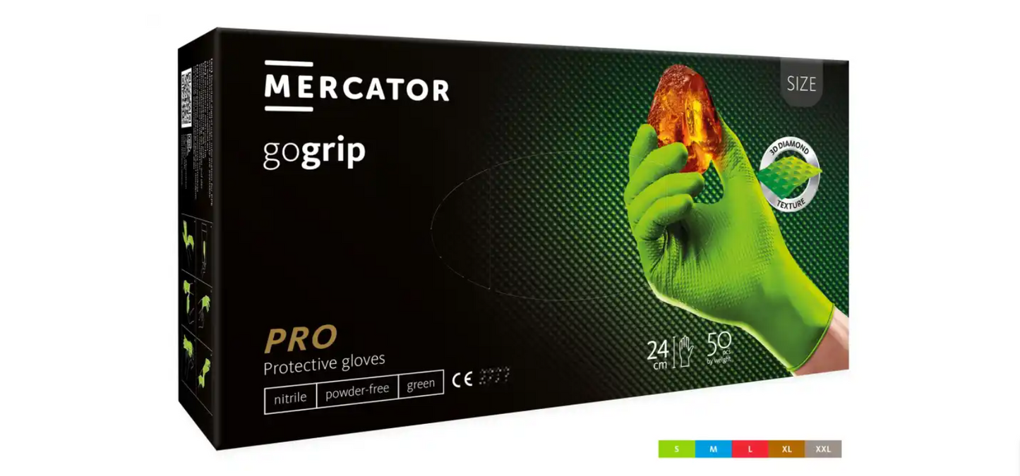 Manusi de Protectie Nepudrate MERCATOR® gogrip 50 bucati / cutie - Akitex Costume Medicale