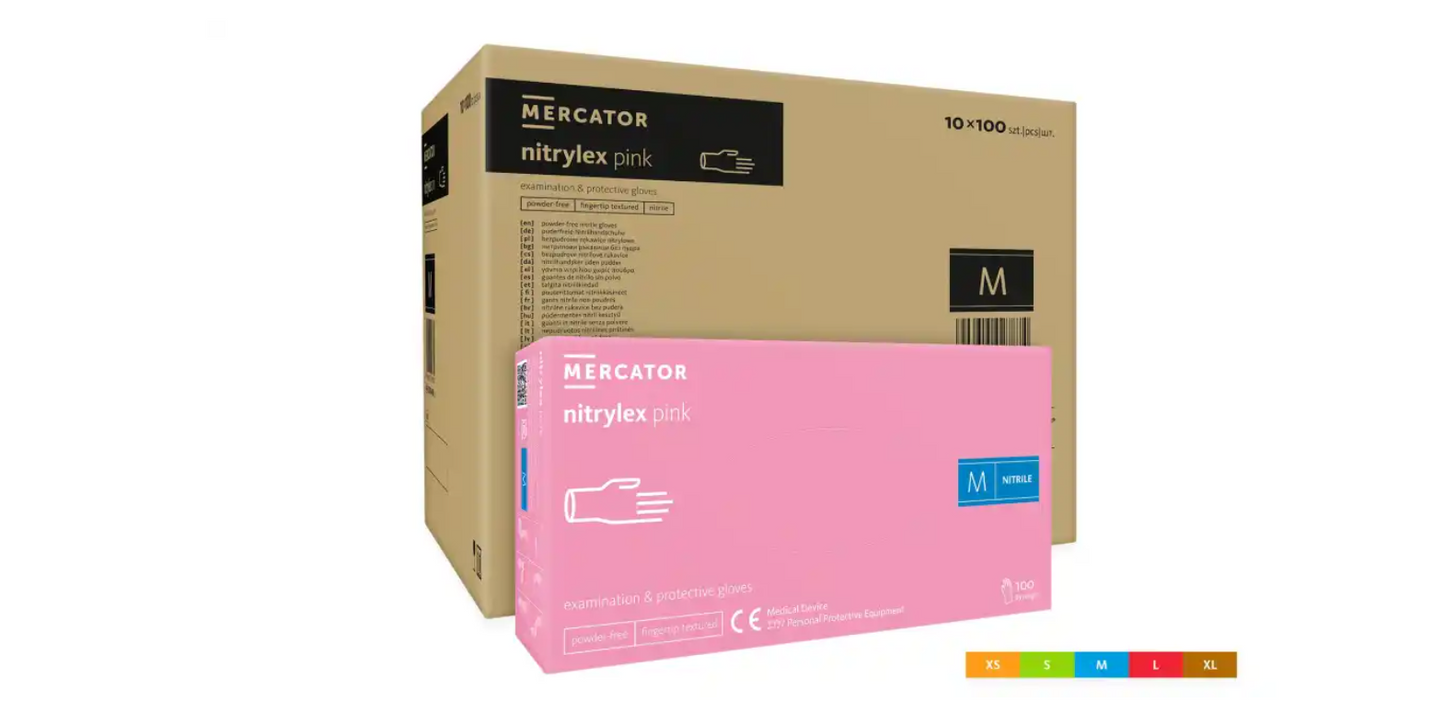 Manusi de Protectie Mercator Nepudrate NITRYLEX® 100 bucati / cutie - Akitex Costume Medicale