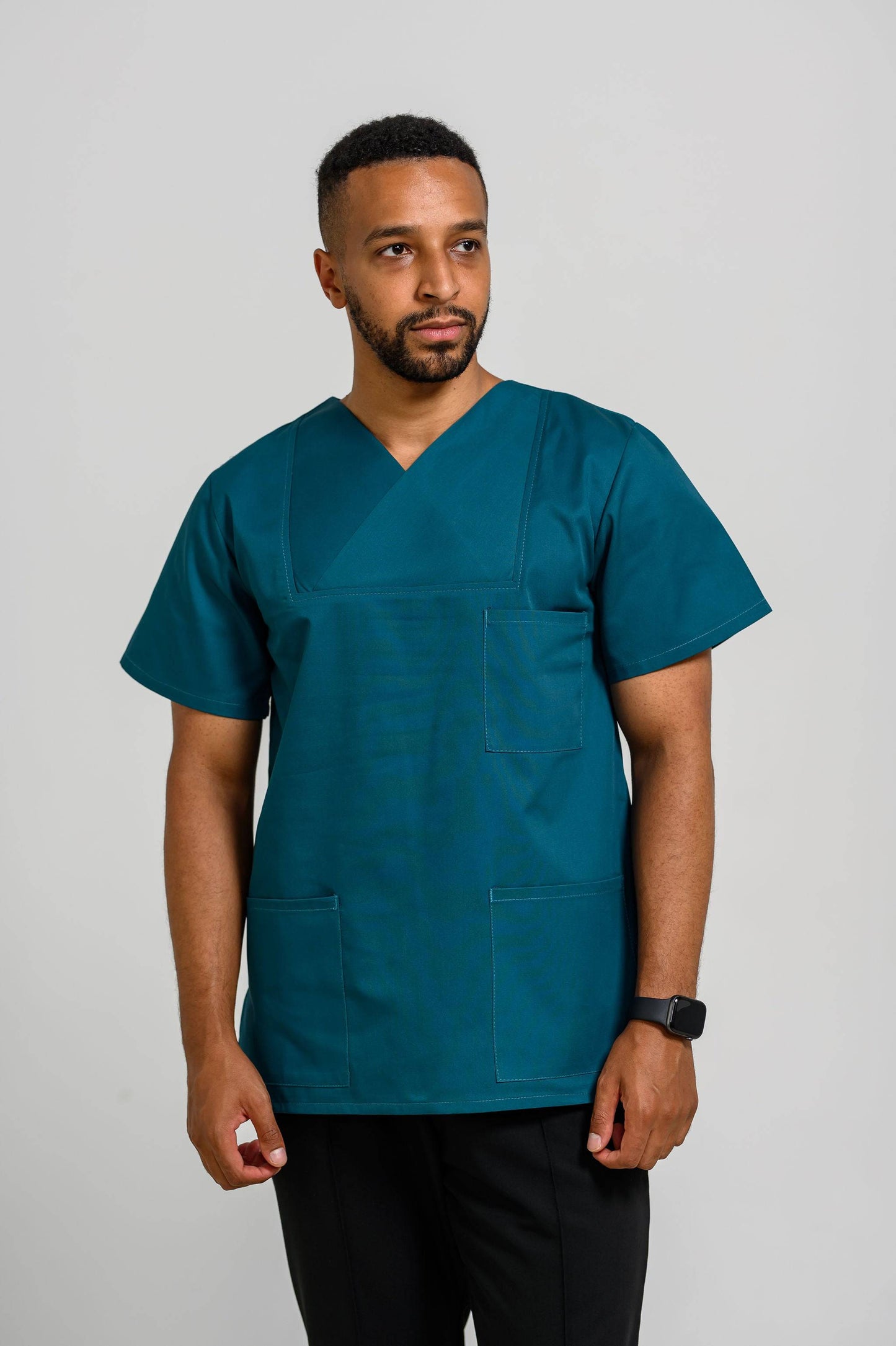 Bluza Medicala Vico Barbati - Verde Padure - vedere frontala - Akitex 