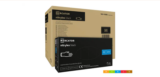 Manusi de Protectie Mercator Nepudrate  NITRYLEX® 100 bucati / cutie - Akitex Costume Medicale